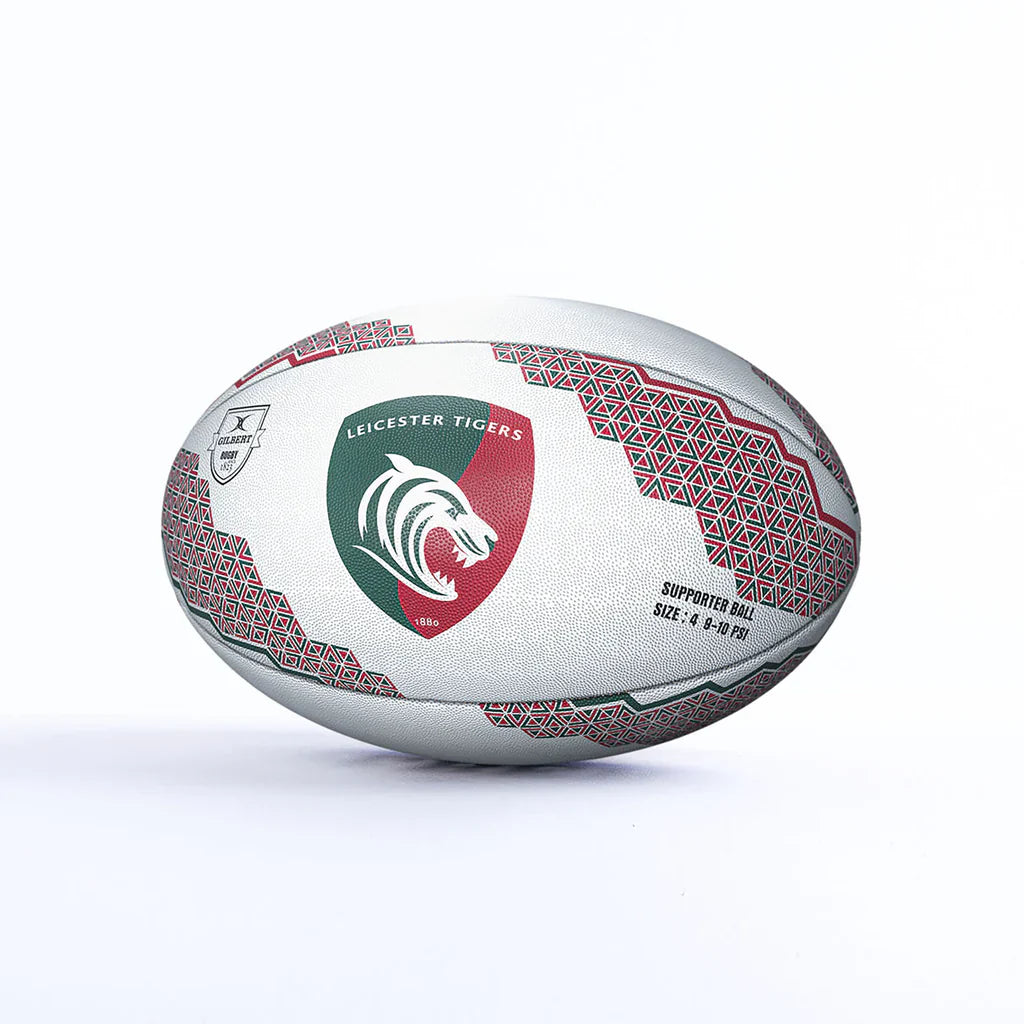 Gilbert Leicester Tigers Supporter Rugby Ball Size 5