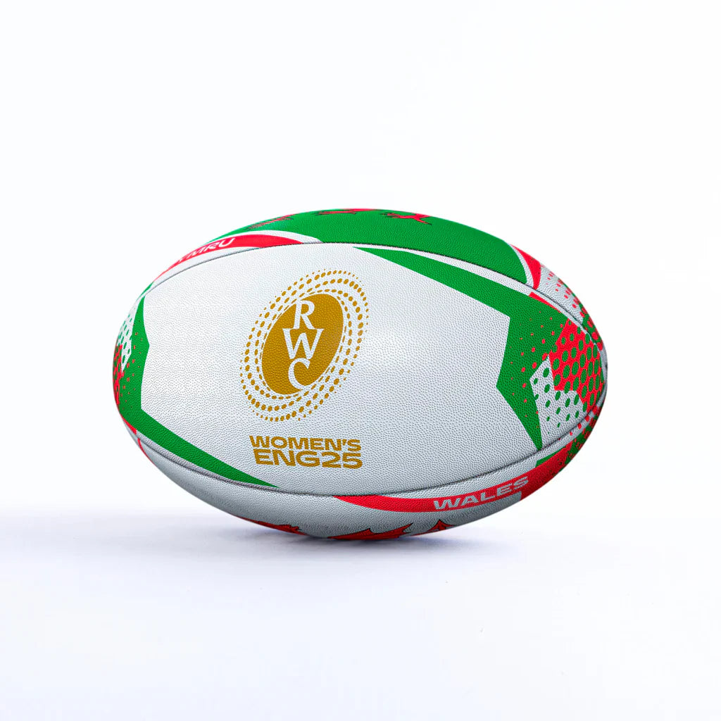 Ballon de rugby Gilbert WRWC 2025 Pays de Galles Taille 5