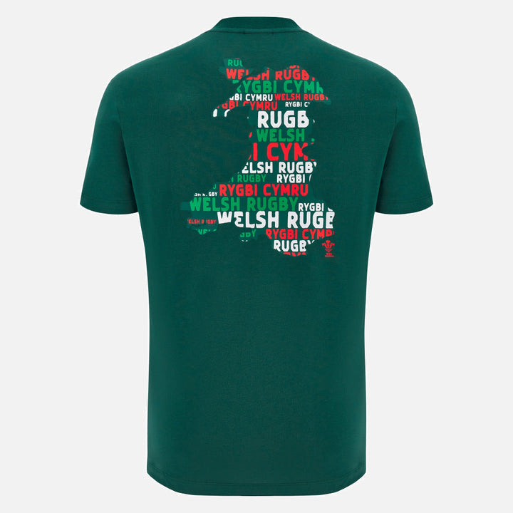 T-shirt Macron Rugby Pays de Galles 2025/26 Vert Fan Homme