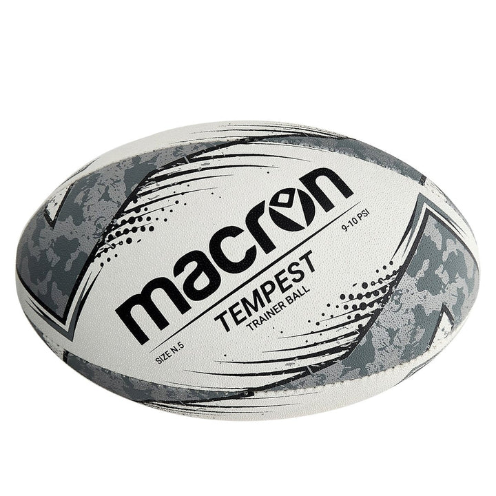 Ballon de Rugby d'Entraînement Macron Tempest N.5 Noir