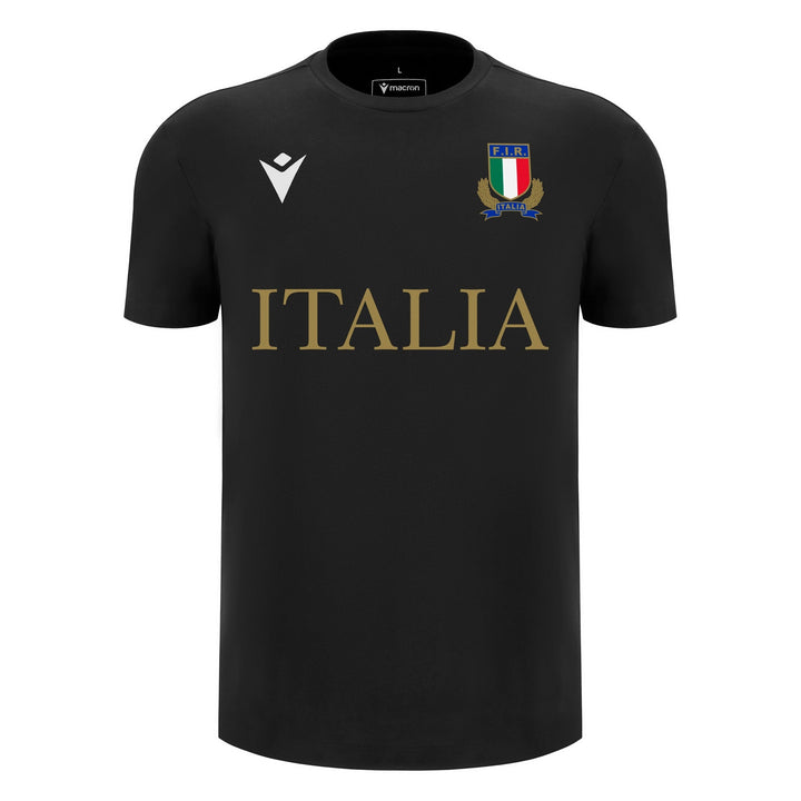 T-shirt Macron Italie Rugby Fan Line en coton pour adultes 2025/26