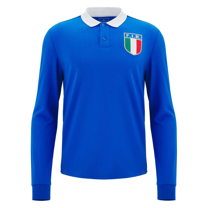 Maillot manches longues Macron Italie Rugby Fan Line Adulte 2025/26