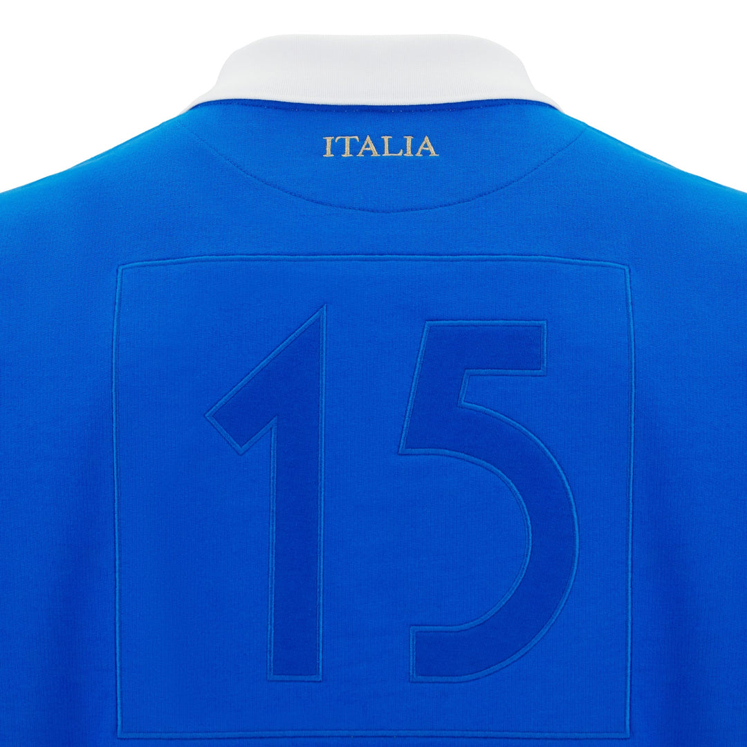 Maillot manches longues Macron Italie Rugby Fan Line Adulte 2025/26