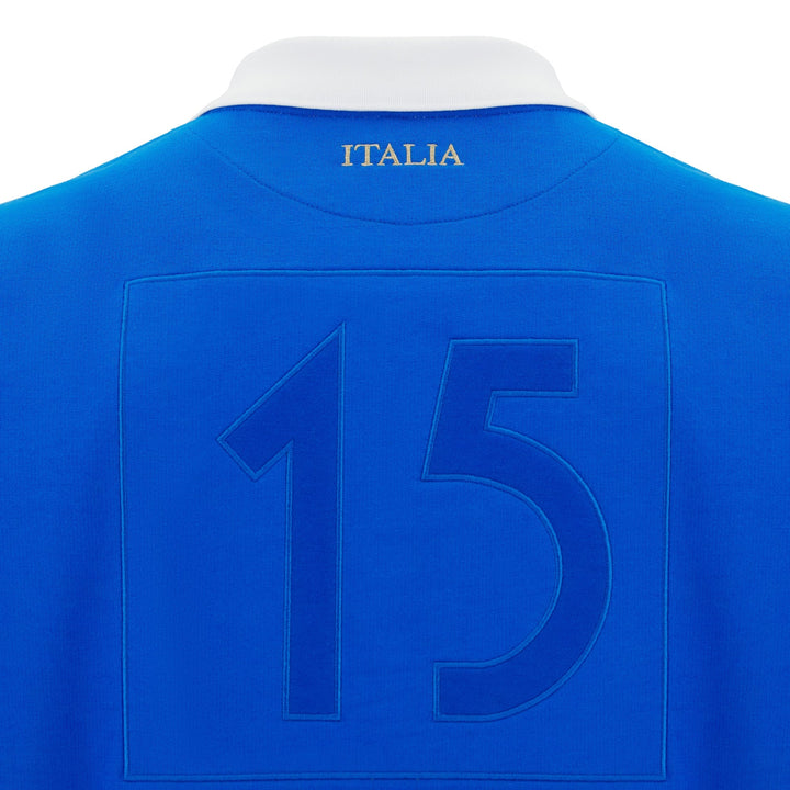 Maillot manches longues Macron Italie Rugby Fan Line Adulte 2025/26