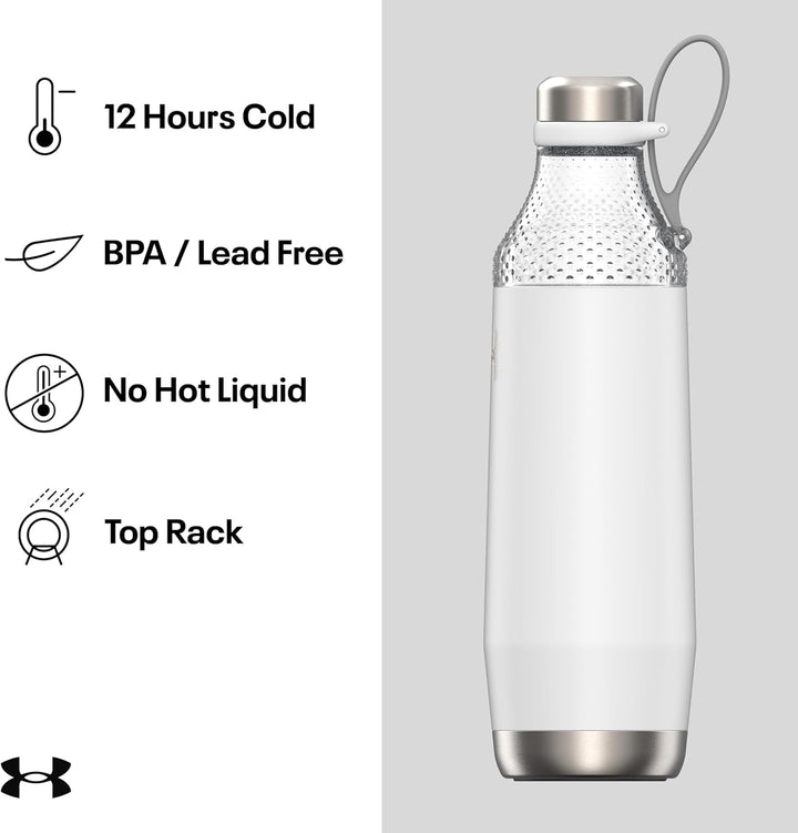 Under Armour Infinity 22 oz Water Bottle Satin White
