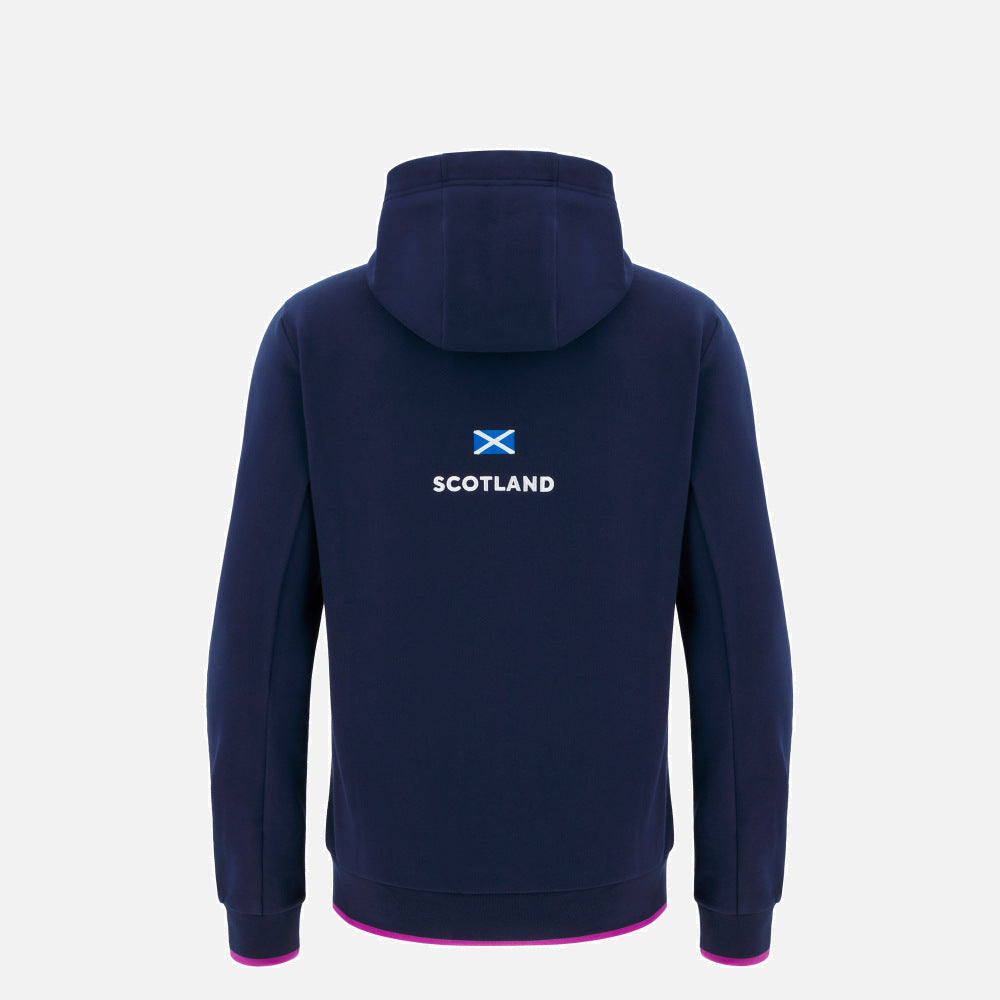 Sweat à capuche de voyage Macron Écosse Rugby 2025/26 pour enfants