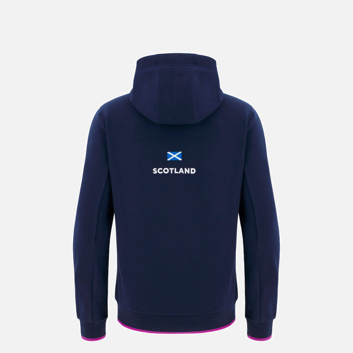 Sweat à capuche de voyage Macron Écosse Rugby 2025/26 pour enfants