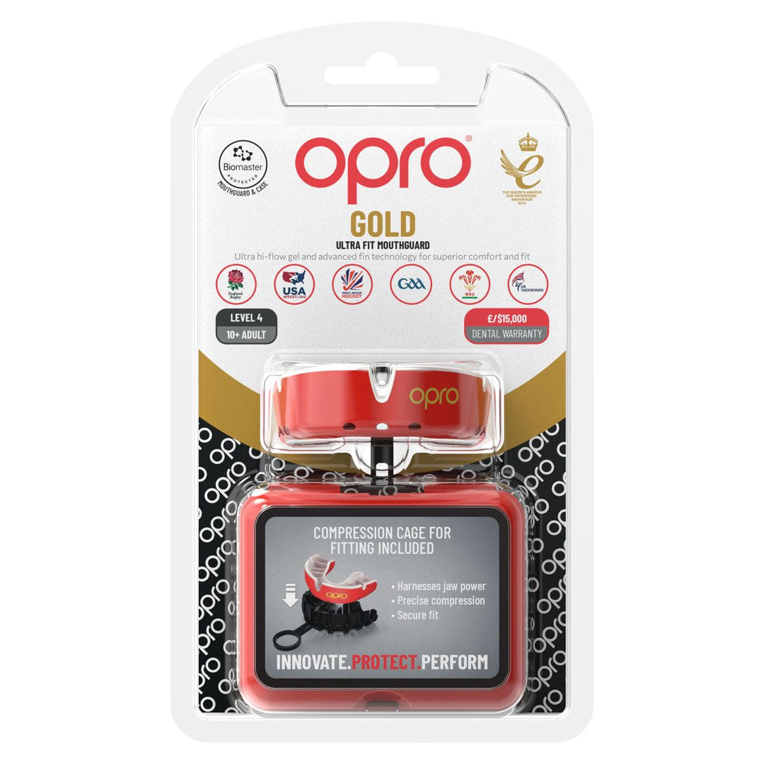 Paradenti OPRO Gold Ultra Fit Rosso/Bianco
