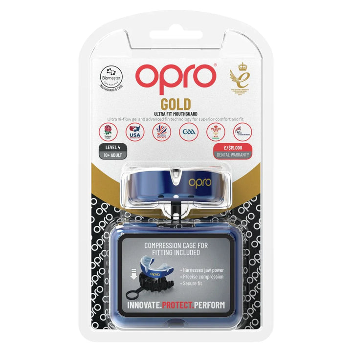 Protège-dents OPRO Gold Ultra Fit Bleu/Blanc