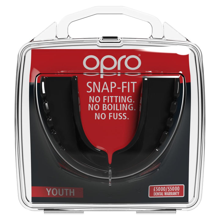 Protège-dents OPRO Snap-Fit pour enfants, noir