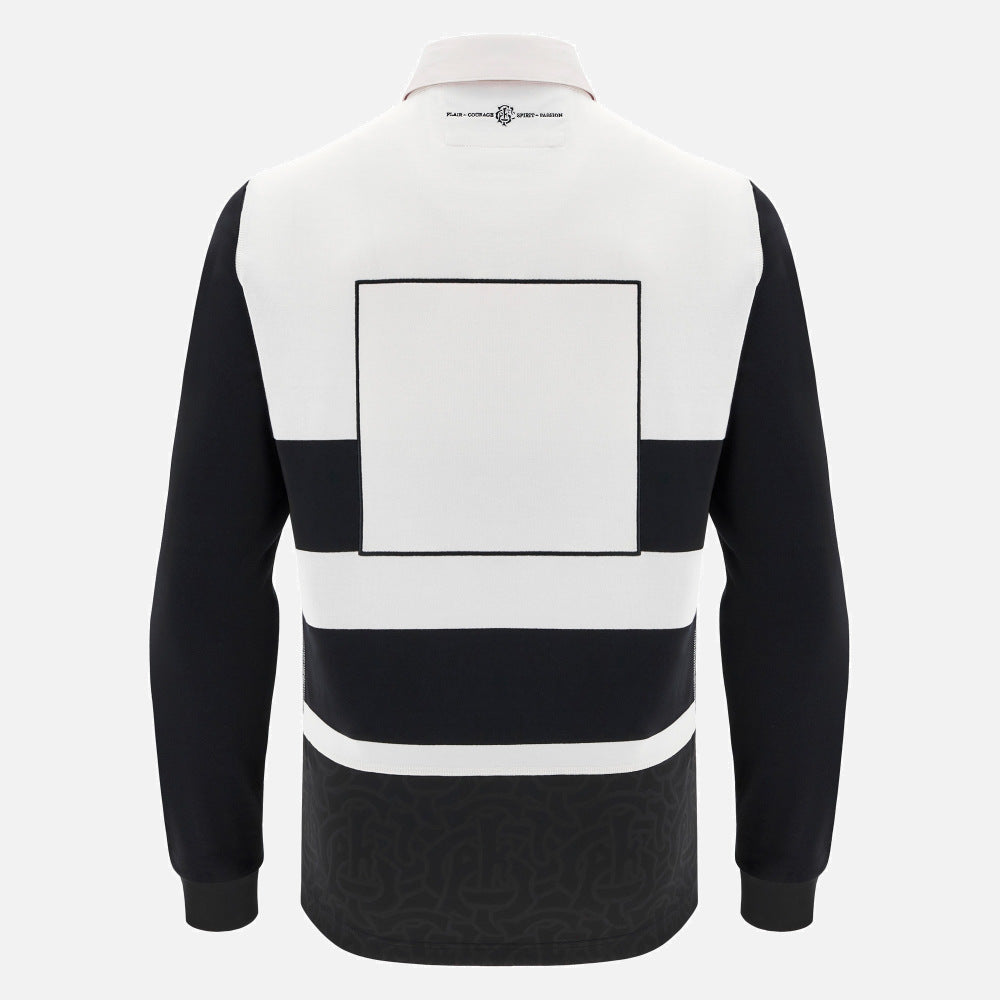 Macron Barbarians 2024/25 Maglia a maniche lunghe in cotone da uomo