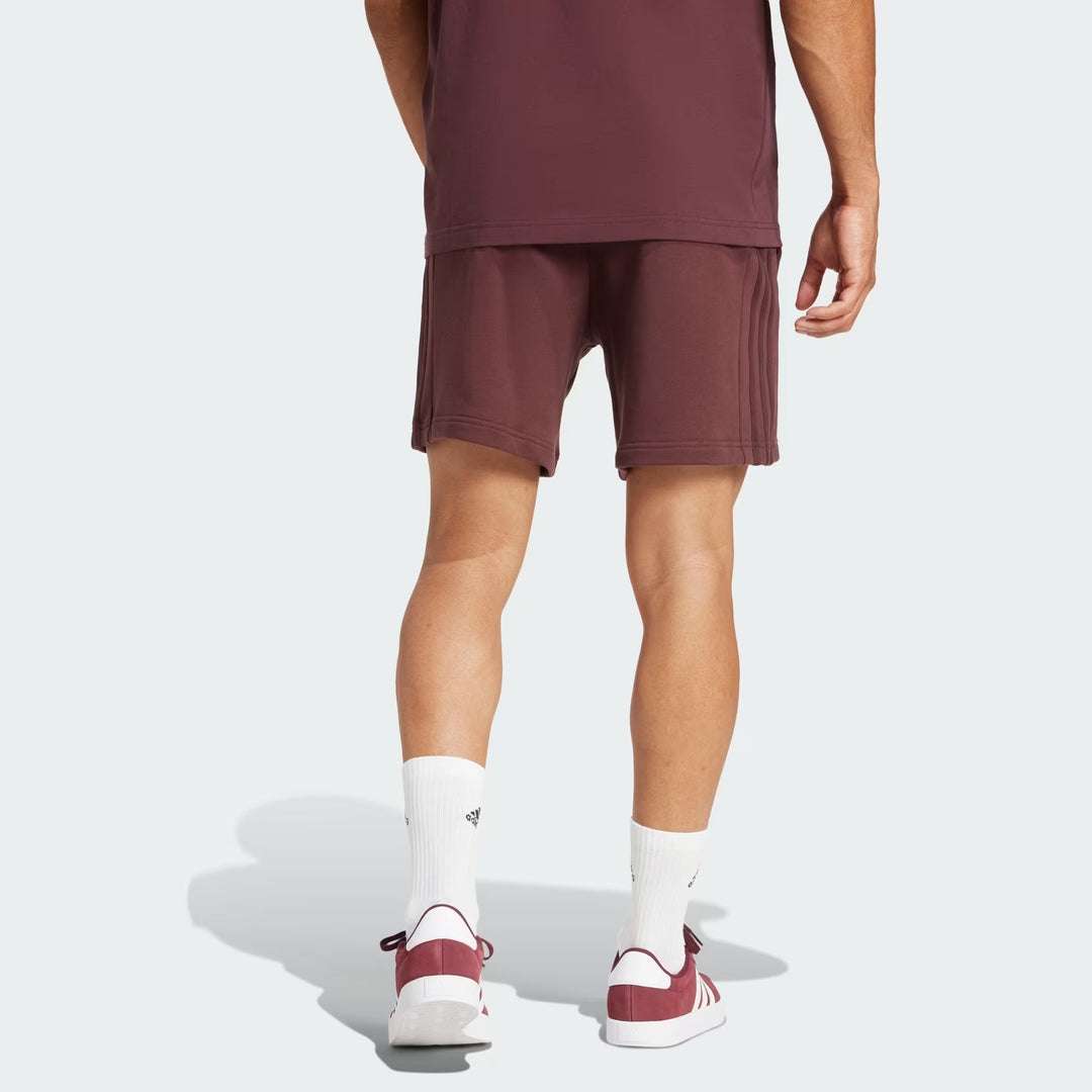 Short adidas All Blacks 3 bandes en molleton pour homme 