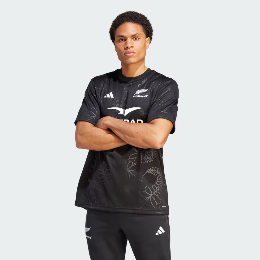 T-shirt de supporter de rugby All Blacks Adidas