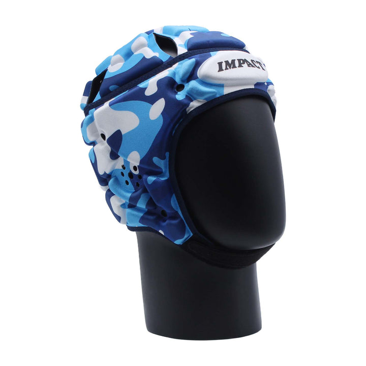 Casque de protection Impact Rugby Camo bleu