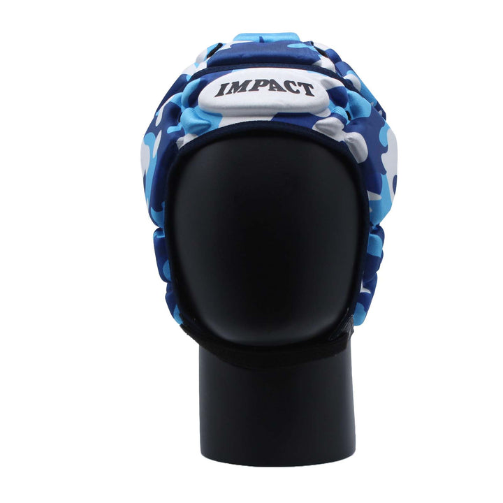 Casque de protection Impact Rugby Camo bleu