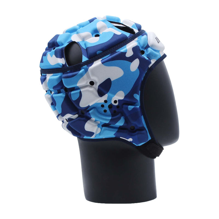 Casque de protection Impact Rugby Camo bleu