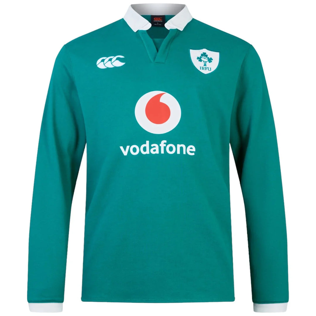 Maillot Domicile en Coton à Manches Longues Irlande 2024/25 Canterbury