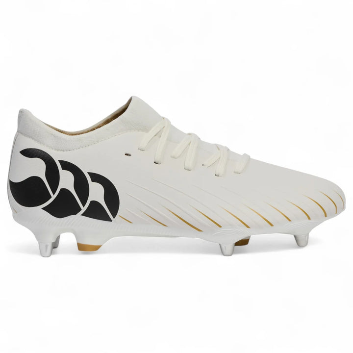 Chaussures de rugby Canterbury Speed ​​Falcon Pro SG blanches