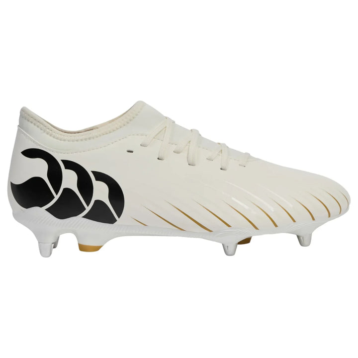 Chaussures de rugby Canterbury Speed ​​Falcon Team SG blanches