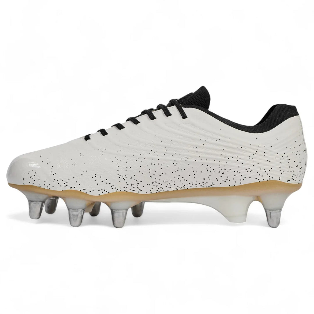 Chaussures de rugby Canterbury Stampede Groundbreak Elite SG blanches