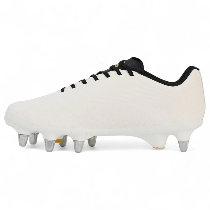 Chaussures de rugby Canterbury Stampede Groundbreak Team SG blanches