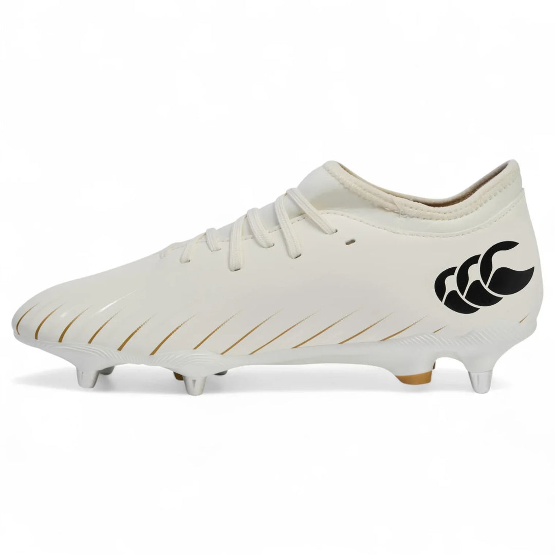 Chaussures de rugby Canterbury Speed ​​Falcon Team SG blanches