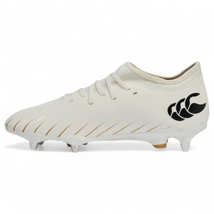 Chaussures de rugby Canterbury Speed ​​Falcon Team SG blanches