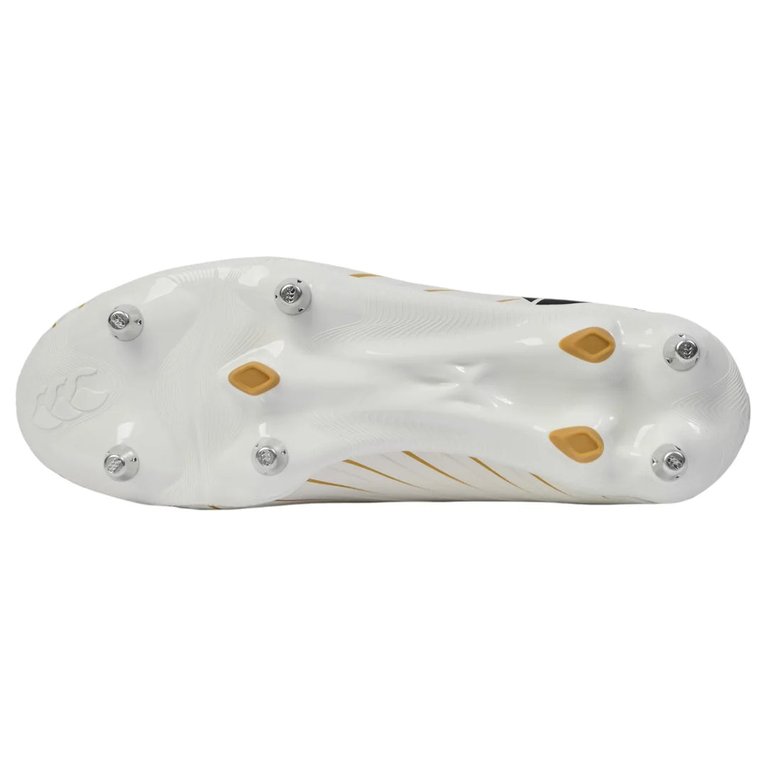 Chaussures de rugby Canterbury Speed ​​Falcon Pro SG blanches