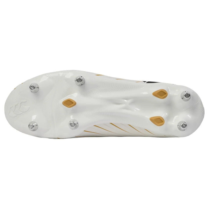 Chaussures de rugby Canterbury Speed ​​Falcon Pro SG blanches