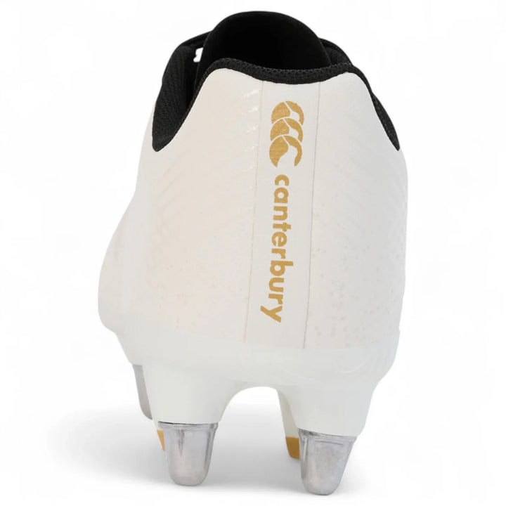 Chaussures de rugby Canterbury Stampede Groundbreak Team SG blanches