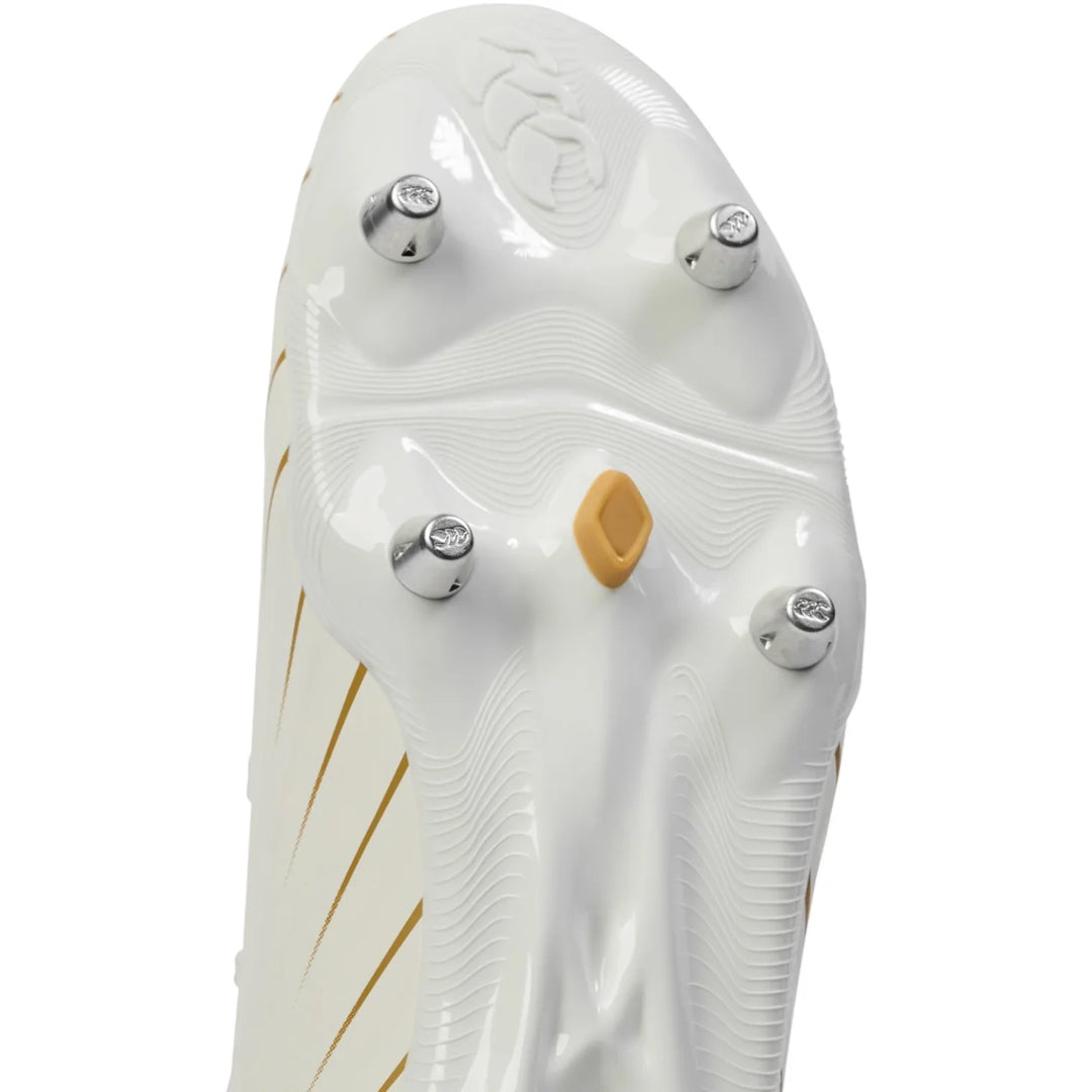 Chaussures de rugby Canterbury Speed ​​Falcon Team SG blanches