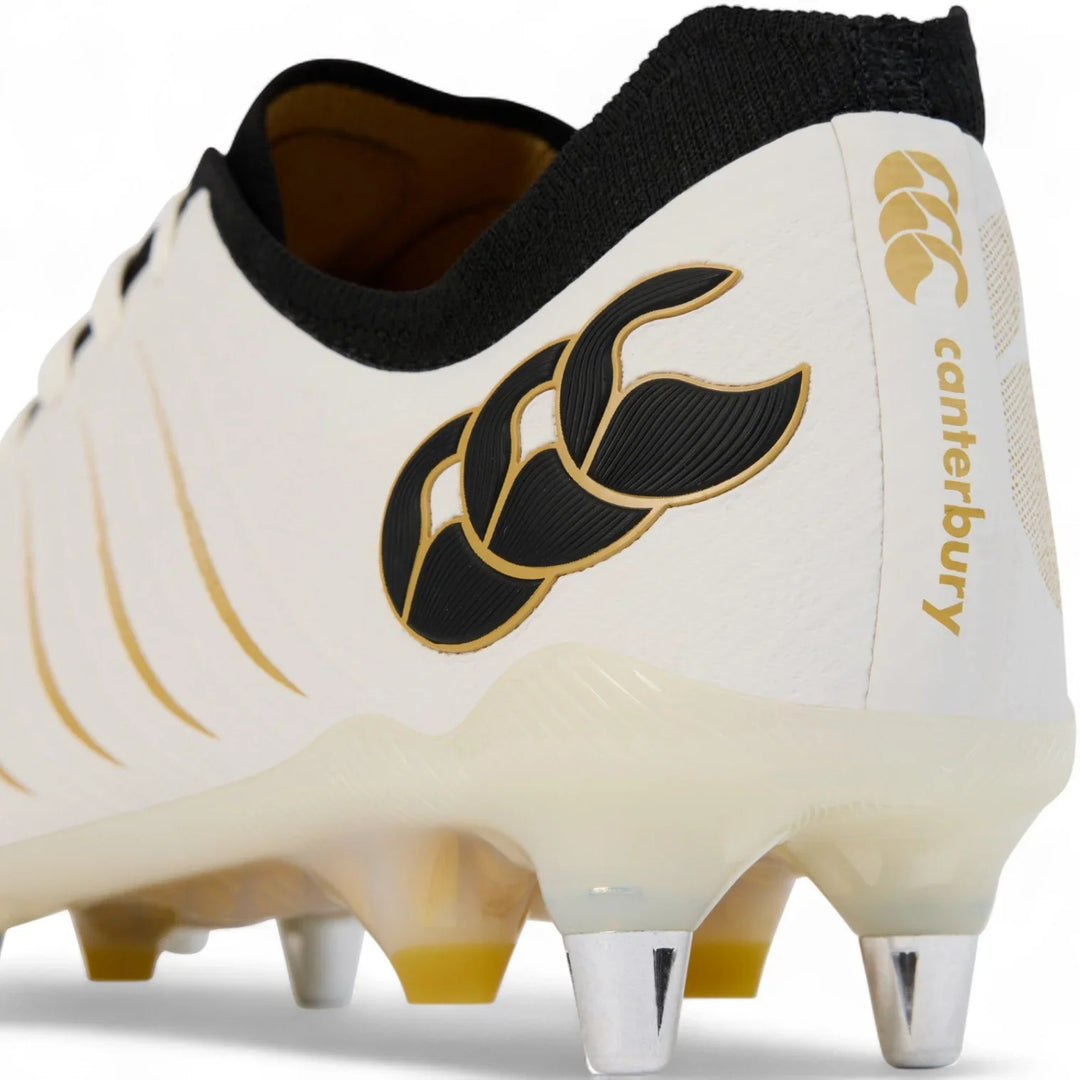 Chaussures de rugby Canterbury Phoenix 2.0 Elite SG blanches