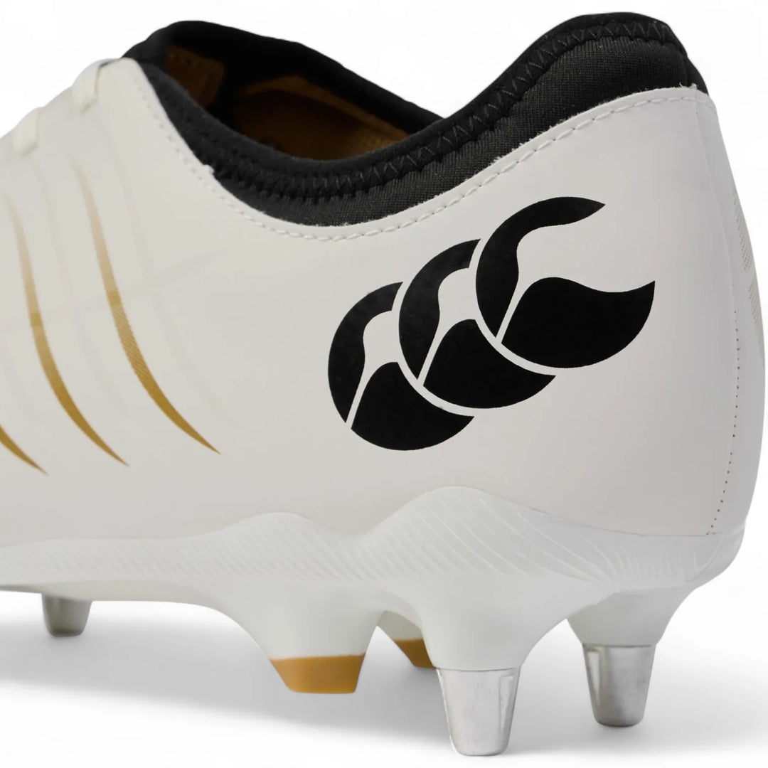 Chaussures de rugby Canterbury Phoenix 2.0 Team SG blanches