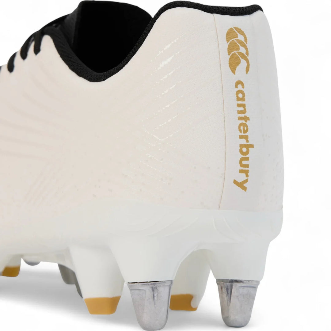 Chaussures de rugby Canterbury Stampede Groundbreak Team SG blanches