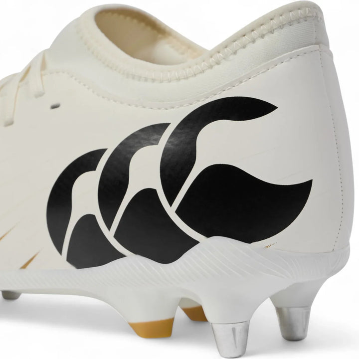 Chaussures de rugby Canterbury Speed ​​Falcon Team SG blanches