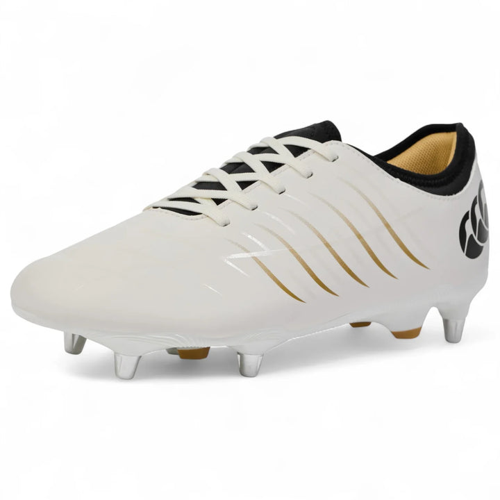 Chaussures de rugby Canterbury Phoenix 2.0 Team SG blanches