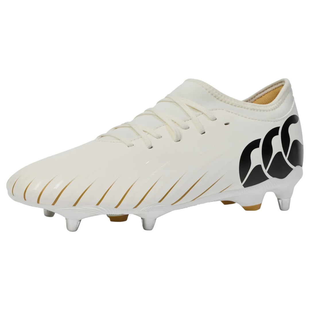 Chaussures de rugby Canterbury Speed ​​Falcon Team SG blanches