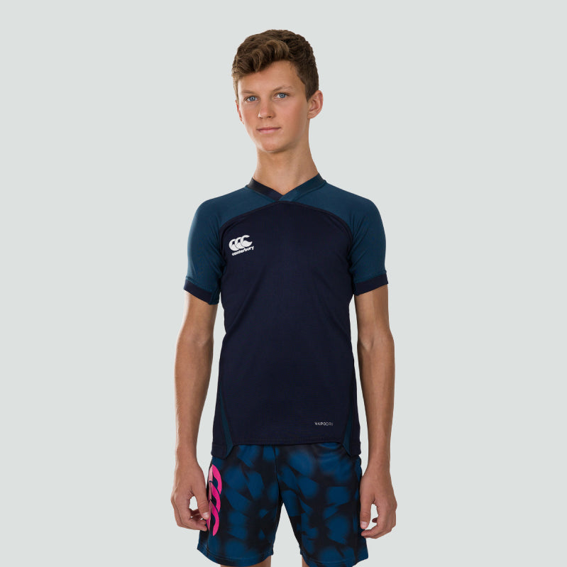 Canterbury Evader Rugby Shirt Junior Blu Navy