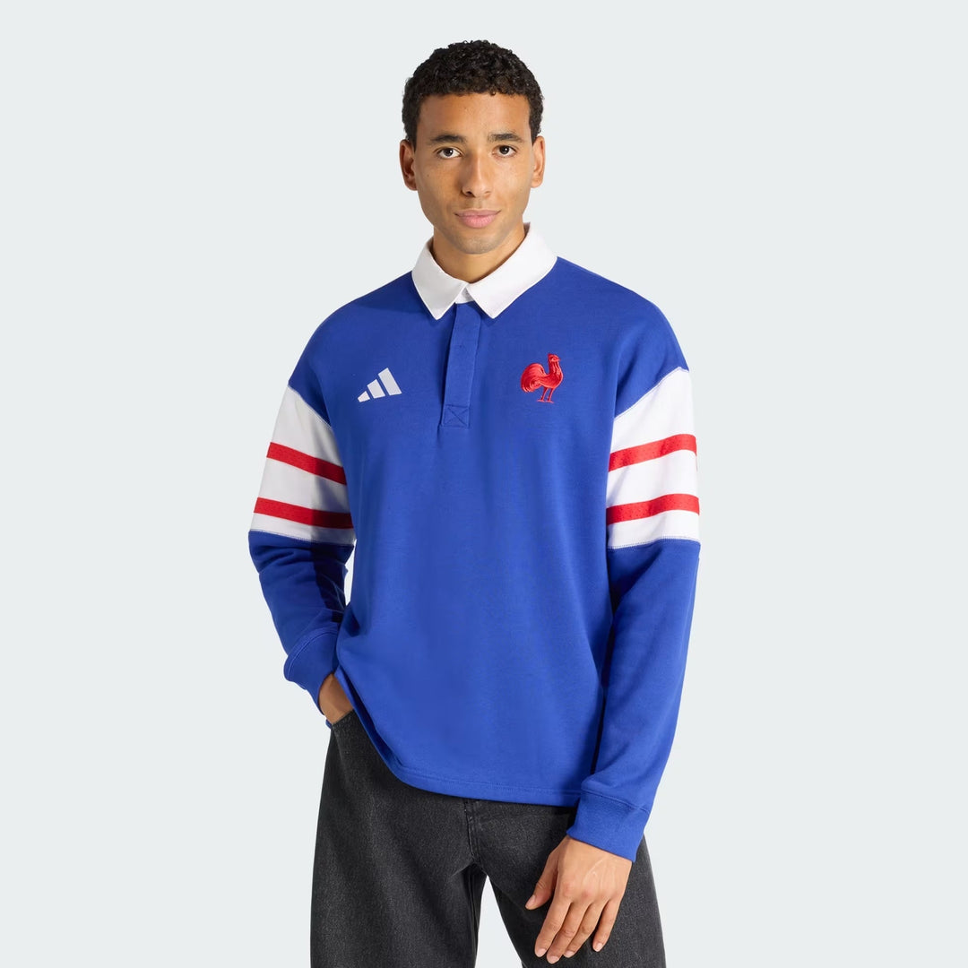 FFR Heritage Rugby Polo Shirt Long Sleeve