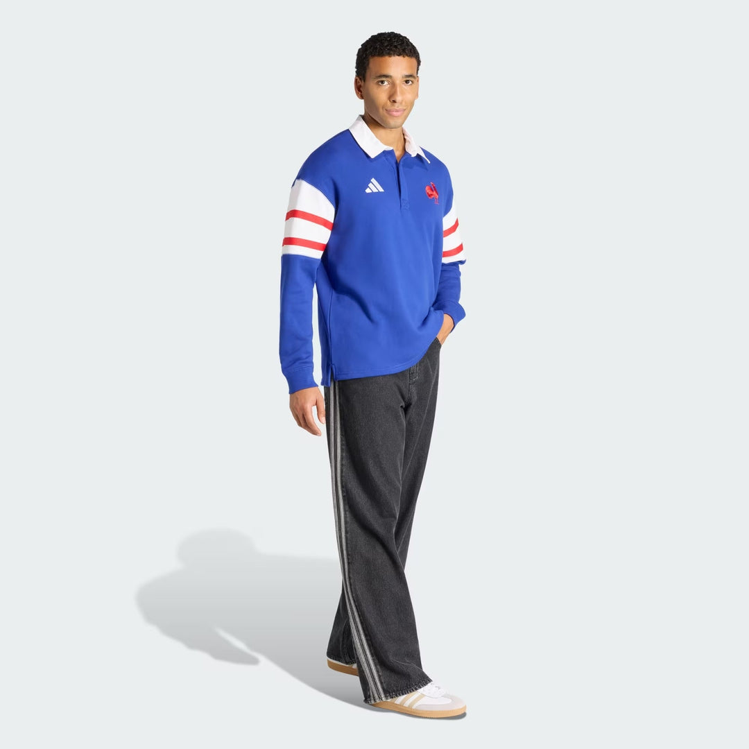 FFR Heritage Rugby Polo Shirt Long Sleeve