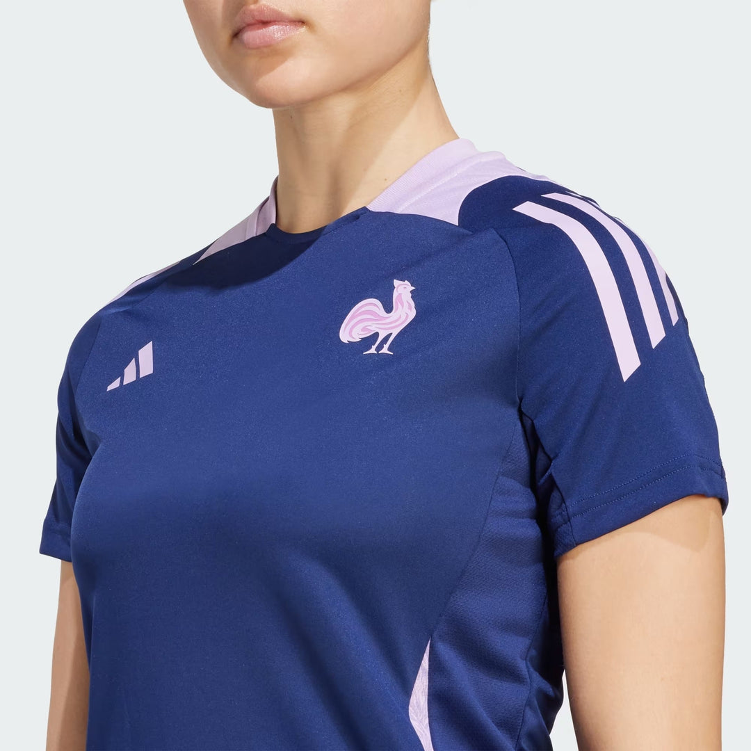 T-shirt adidas France Performance Femme Bleu