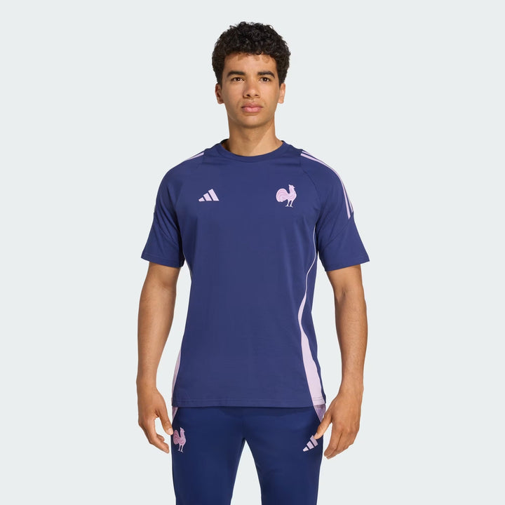 T-shirt en coton adidas France Rugby pour homme