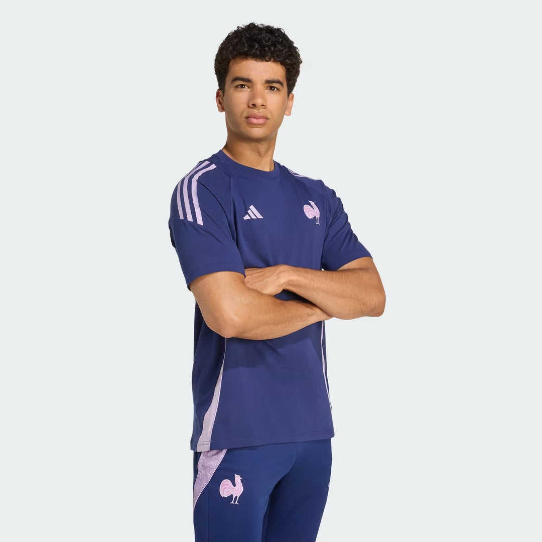 T-shirt en coton adidas France Rugby pour homme