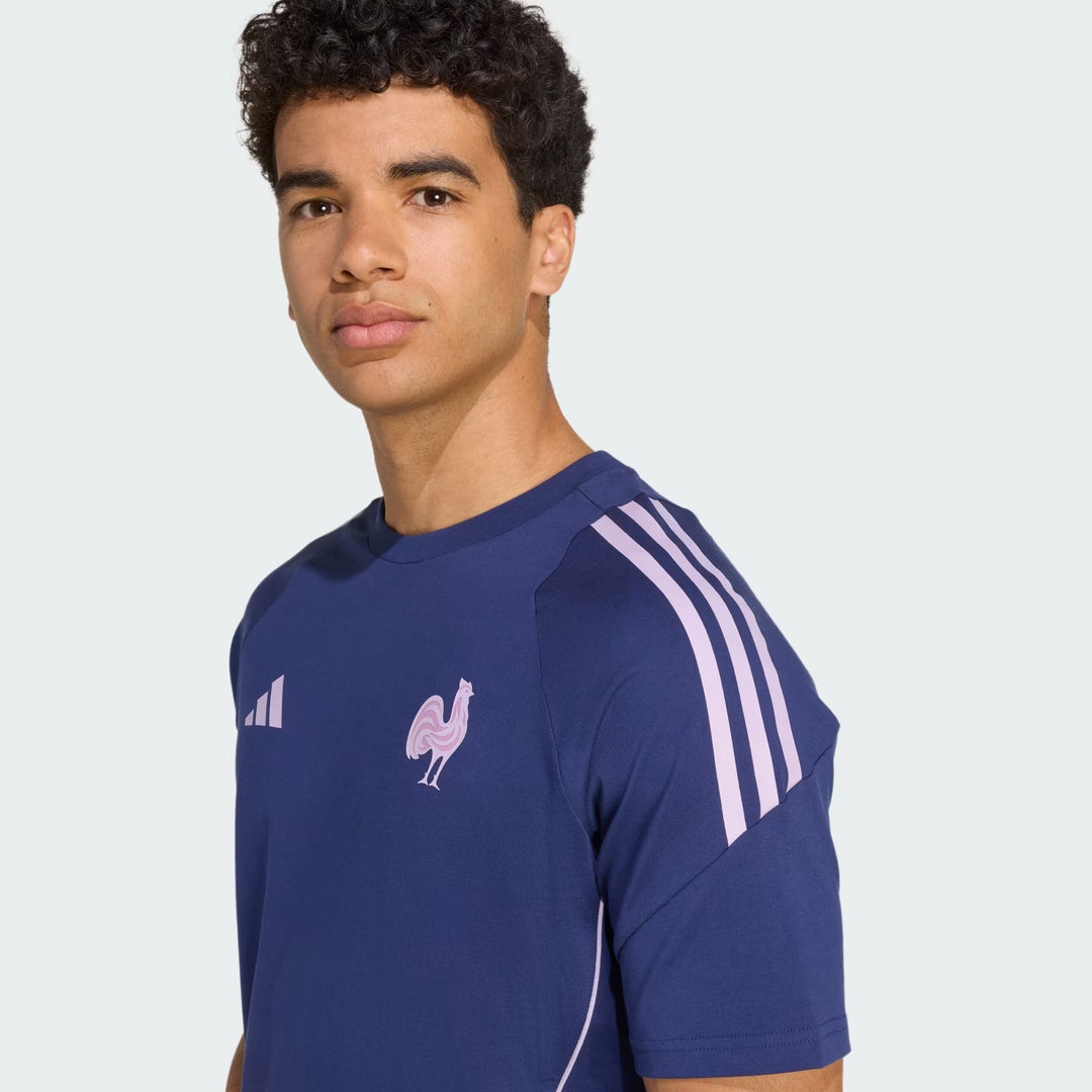 T-shirt en coton adidas France Rugby pour homme