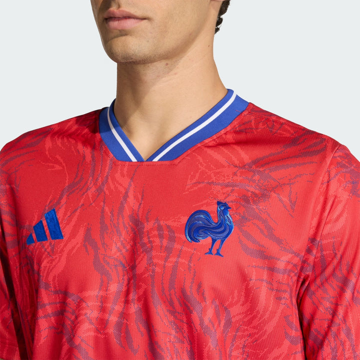 Adidas France Rugby Prematch Shirt Men