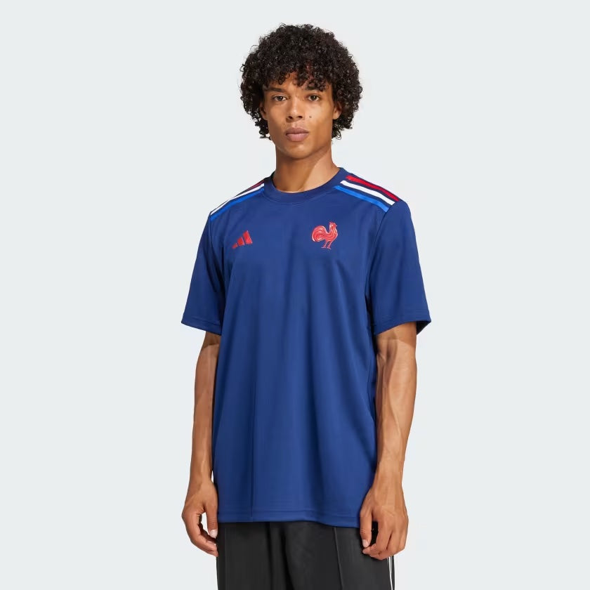 Maglietta Adidas France Rugby Home Supporter da uomo