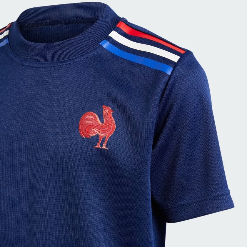 Maglietta Adidas France Rugby Home Supporter per bambini