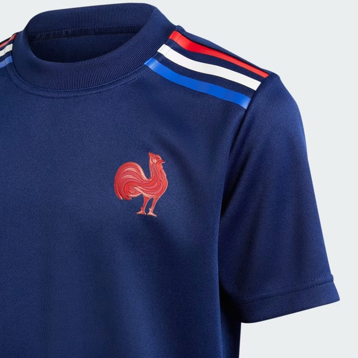 Maglietta Adidas France Rugby Home Supporter per bambini