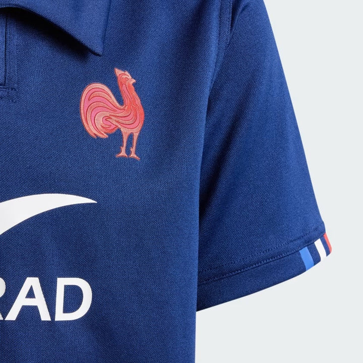 Maglia da rugby Adidas France Home per bambini