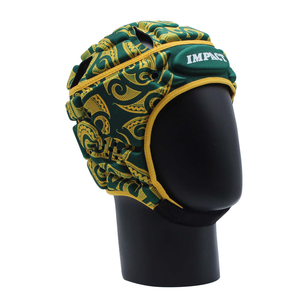Casque Impact Rugby Tribal Vert/Or